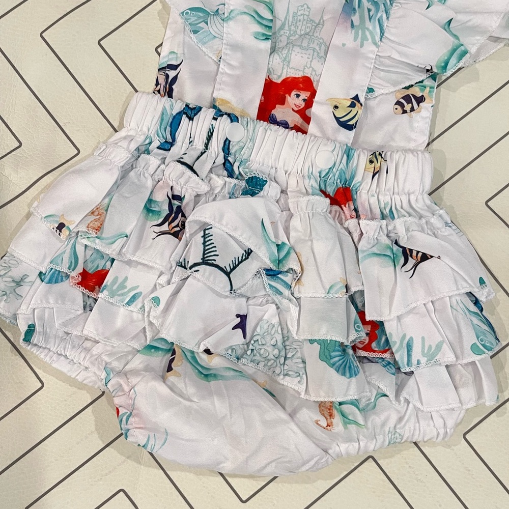 Little Mermaid Ruffle Bubble - Picture 3 of 7